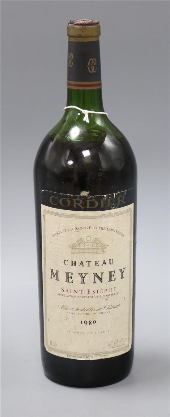 A 1980 bottle of Chateau Meyney